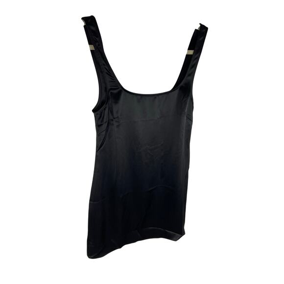 Rumored Monaco Satin Mini Dress Sleeveless Sexy Party Minimalist Chic Black Sz S - Picture 7 of 11